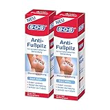 SOS Anti-Fußpilz 2 x 30 ml, Effektive und sanfte Komplettlösung aus Wundheilung und Infektionsschutz, Gel zur symptomatischen Fußpilz Behandlung, 2 x Monatspackung