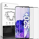 Three-Tree Schutzfolie für Panzerglas für Samsung Galaxy S20 Plus, 2 Stück Fingerabdruck-ID Unterstützen Folie, 9H Härte HD, 3D-Volle Bedeckung Blasenfreie Displayschutzfolie für Samsung S20 Plus -1