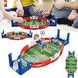 Baguri Mini Football Board Match Game kit Tabletop Soccer Toys for Kids,1 Set Mini Tabletop Football Shooting Game,Foosball Table Game Toy,Indoor Portable Table Games Play Ball Toys
