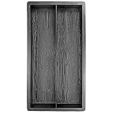@tec Betonform Schalungsform Gießform Plastikformen für Beton, Palisade - Diele - Holzmuster - Terrassenplatte - Trittsteinplatte - Gehwegplatte - Betonplatte 60x30x5,5 cm (je Teil 60 * 15 * 5,5cm)