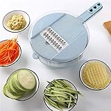 CMYYFA. Multifunktions-Slicer, Gemüse, Obst Slicer & ampCutter mit Ei-Teiler Seiher Karotte Kartoffel Zwiebel Reibe (Color : A)