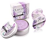 Luvia Pinselreiniger Kosmetik - Brush Soap Flieder – Zur Kosmetik-Pinsel-Reinigung - Beauty-Blender Seife - 100g XXL Schminkpinsel Reiniger Brush Cleaner For Makeup