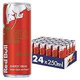 Red Bull Energy Drink Red Edition - 24er Palette Dosen - Getränke mit Wassermelone-Geschmack, EINWEG (24 x 250 ml)
