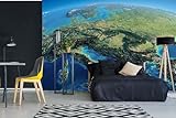 DIMEX Selbstklebende Vliestapete 3D-EUROPAKARTE 375 x 250 cm | Selbstklebende Vliestapete | Wandtapete, Wandbilder - Tapete für Wohnzimmer Schlafzimmer, Büro, Küche - Montagefertig