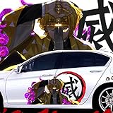 XFDMSM Store Anime Demon Slayer Agatsuma Zenitsu Side Aufkleber, Auto Anime Trim-Folien FüR Karosserie Fenster TüR Wanddekoration Deckt Kratzer(Color:Left)