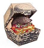 Rainbow Socks - Damen Herren Lustige Vegan Hamburger Socken Box - 2 Paar - Größen EU 36-41