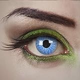 aricona Kontaktlinsen - Hellblaue Kontaktlinsen Farblinsen ohne Stärke - Farbige Kontaktlinsen für Karneval, Fasching, Cosplay, 2 Stück