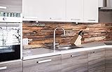 DIMEX Küchenrückwand Folie selbstklebend HOLZWAND | Klebefolie - Dekofolie - Spritzschutz für Küche | Premium QUALITÄT - Made in EU | 260 cm x 60
