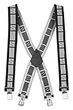 Snickers Workwear Elastische Hosenträger (schwarz/weiß), 90500418000, Heavy Duty Hosenträger in Einheitsgröße