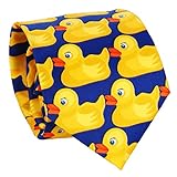 SHIPITNOW Entchenkrawatte Blau und Gelb - Enten Krawatte - Verkleidung