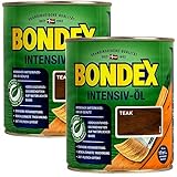 Bondex Teak Intensiv Öl, 1,5 Liter - sprühbares Schutz- und Pflegeöl für innen und Aussen, Gartenmöbel und Terrassenöl