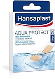 Hansaplast Aqua Protect wasserdichte Pflaster, Wundpflaster mit extra starker Klebkraft, Heftpflaster ideal zum Duschen und Schwimmen, 20 Strips