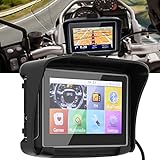 GOWENIC Motorrad-GPS-Navigationsgerät, 4,3-Zoll-HD-Touchscreen, Bluetooth-Headset-Verbindung, für Autos, Motorräder, Fahrräder(Japan-Karte)