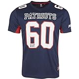 Majestic New England Patriots Moro Est. 60 Mesh Jersey NFL T-Shirt M