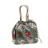HOLIDYOYO Kasten Lunchbox-Tasche schultüte büchertasche geldbörsen рюкзак школьный leinensack waschbare Lunchpakete Taschen Lunchpaket mit Kordelzug tragbare Lunchtasche Seg