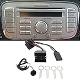 Tefola Bluetooth 5.0 Wireless Audio Adapter, Bluetooth Music Adapter Aux In Kabel Mit Mikrofon Ersatz für Focus Mondeo Fiesta Fusion 6000CD
