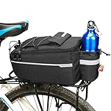 Lixada Fahrrad Gepäckträgertasche, Fahrrad Sitz Multifunktionale Isolierte Stammkühltasche,Umhängetasche, 29 * 16 * 17cm