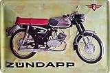 ZÜNDAPP KS50 Moped, hochwertig geprägtes Retro Werbeschild, Blechschild, Türschild, Wandschild, 30 x 20 cm
