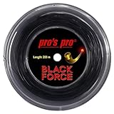 Pro Pros Black Force Tennissaite für Spin 200m, Schwarz, 1.24mm