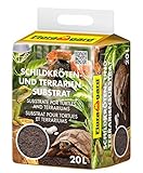 Floragard Schildkrötenerde und Terrariensubstrat 20 L, natürliche Einstreu für Rep