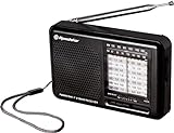 Roadstar TRA-2989 9-Band Weltempfänger mit FM, MW und 7 KW Bänder, Taschen-Radio, Batterie-Betrieb
