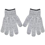 Atyhao Schnittfeste Handschuhe aus Nylon, Spandex, Flexibles, weiches, langes Stulpendesign, Holzbearbeitungs- und Gartenhandschuhe S