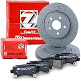 ZIMMERMANN Bremsenset Hinterachse inkl. Sport Bremsscheiben Coat Z hinten Ø 315 mm innenbelüftet und Bremsbeläge hinten Kompatibel mit OPEL INSIGNIA A SAAB 9-5 (YS3G)