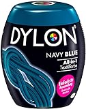 DYLON Navy Blue All-in-1 Textilfarbe (350 g), Stofffarbe zum Einfärben und Auffrischen in der Waschmaschine, für frische und intensive Farben