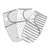 Baby Puckdecke Pucktuch Wickel-Decke von Cuddlebug - 3er Pack - Universal Verstellbare Schlafsack Decke für Säuglinge Babys Neugeborene 0-3 Monate