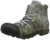 Yellow Cab Herren Industrial M Biker Boots, Grau (Moss)