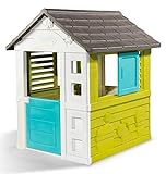 Smoby 810710 – Pretty Haus - Spielhaus für Kinder für drinnen und draußen, erweiterbar durch Zubehör, Gartenhaus für Jungen und Mädchen ab 2 Jahren