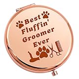 JNIAP Taschenspiegel für Hundefriseur, Taschenspiegel, Haustierpflege, Geschenk, für Hundefriseure, Kosmetikerin, Geschenk