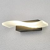 Lindby LED Wandlampe aussen | Wandleuchte außen IP44 | inkl. 1 x 5,5W LED Leuchtmittel A+ fest verbaut | warmweiß (3.000K) | Außenbeleuchtung Wand | Aussenwandleuchte
