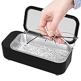 Signstek Ultraschallreiniger Reinigungsgerät 450ml 42000 HZ Ultraschallreinigungsgerät Ultraschallbad für Brillen Schmuck Schw