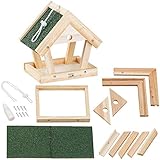 Royal Gardineer Vogelfutterhaus: Vogel-Futterhaus-Bausatz aus Echtholz, zum Aufhängen, 13-teilig (Vogelfutterhaus zum Hängen, Vogelfutterhaus zum Aufhängen, Kinder Spielzeug)