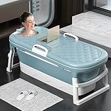 Faltbare japanische Badewanne für Erwachsene, tragbare Whirlpool-Wanne mit Bidet und Sauna, 137,2 cm, faltbares Design für Duschkabine, Zuhause, Whirlpool-Erleb