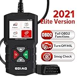 EDIAG YA201 OBD2 Diagnosegerät Vollständiger Obd2-Scanner, Auto Diagnose Scanner Tool Diagnosegerät Auto für Alle OBDII/EOBD 16-Pin OBDII-Schnittstelle, Universal Automotor Diagnose Scan Werkzeug.