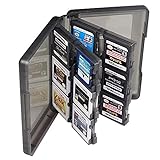 VCOER Grau 3DS Spiel Kassettenboxen Dekorative Accessoires Spielkassette Schutzhülle 28 Eine Karte Pack 3DSll Plastic Crystal Hard Case Protective Cover For Nintendo 3DS