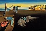 time4art Salvador Dali Surrealism The Persistence of Memory Print Canvas Bild auf Keilrahmen Leinwand (90x60cm)