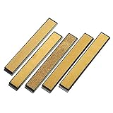 Sandpapier Titannitriert Diamant-Messerschärfer 80-2000 Grit Winkelschleifstein Whetstone Bar mit Unter Für die Mahlmaschine Oberfläche vorbereitet (Color : 80#)