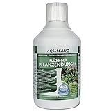 AQUASAN Aquarium PlantoMax Flüssiger Pflanzendünger Plus (Aquarium Pflanzen-Dünger mit Allen wichtigen Nährstoffen - sattgrüner Pflanzenwuchs), Inhalt:500 ml