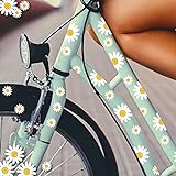 Wandtattoo Loft Fahrradaufkleber Fahrradsticker 64 STK. Gänseblümchen Blüten Blumen Sticker Fahrraddesign
