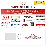 WUNSCHGUTSCHEIN das perfekte Geschenk - 500 Einlösepartner - für Deutschland - per E-Mail