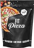 nu3 Fit Low Carb Pizza - 270 g Backmischung ohne Hefe zum selber machen - Vegan - Protein Pizza dank Leinsamen- & Mandelmehl - nur 2 g Kohlenhydrate pro Pizzaboden - fast 15 g Eiweiss pro Teigboden