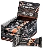 Amazon-Marke: Amfit Nutrition Proteinriegel mit niedrigem Zuckergehalt (19,6gr Protein - 0,8gr Zucker) mit Schokoladen-Fudge Geschmack - 12er Pack (12 x 60g)