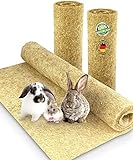 Nagerteppich aus 100% Hanf, 40 x 25cm, 5mm dick, Hanfteppich für alle Arten Kleintiere, Hanfmatte Nagermatte Nager-Teppich Bodenabdeckung (10 Stück)