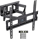 PERLESMITH TV Wandhalterung, Schwenkbare Neigbare TV Halterung für 26-65 Zoll Flach & Curved Fernseher oder Monitor bis zu 45kg, max.VESA 400x400mm