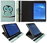 ALLDAYMALL A88X 7'' Tablet Schlafende Eule Universal 360 Grad Drehung Tasche Schutzhülle Case mit Kartensteckplätze ( 7 - 8 Zoll ) von Sweet Tech