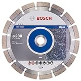 Bosch ProfessionalDiamanttrennscheibe Expert für Stone, 230 x 22,23 x 2,4 x 12 mm, 2608602592