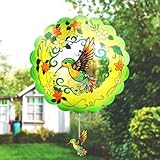 N&T NIETING Kolibri-Windspiel aus Metall – Kolibri-Geschenke für Frauen, Mutter, Oma, Ehefrau, hängendes Windspiel für Außen- und Innendekorationen, 30,5 cm Windspiel für Ornament-Geschenk